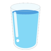 Graphic of a glass of water.