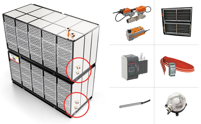MEWALL with available accessories.