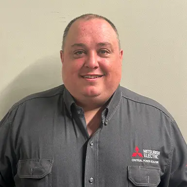 Mitsubishi Electric Field Service Technician posing for headshot.